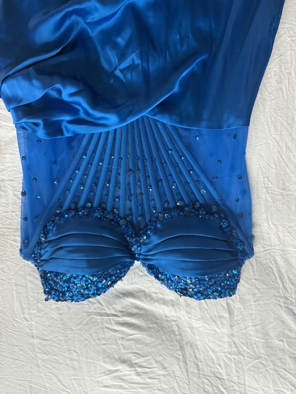 Blue prom dress